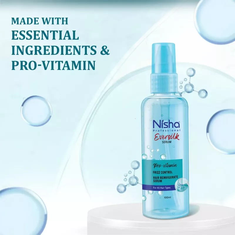 Nisha Creme Hair Color Golden Blonde And Pro Vitamin Hair Serum (Hair Color Developer 60g + Colorant 60ml + Conditioner 6ml) + 100ml Serum) (1Pack)
