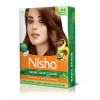 Nisha Creme Hair Color Natural Brown And Pro Vitamin Hair Serum (Hair Color Developer 20g + Colorant 20ml) + 100ml Serum) (1Pack)