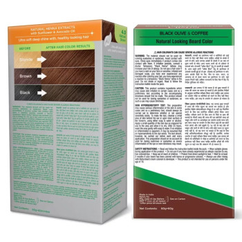 Nisha Creme Hair Colour And Beard Colour Natural Brown Combo (Hair Color Developer 60g + Colorant 60ml + Conditioner 6ml) (Beard Color Developer 60g + Colorant 60ml) (1Pack)