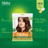 Nisha Creme Hair Colour And Beard Colour Natural Brown Combo (Hair Color Developer 20g + Colorant 20ml) (Beard Color Developer 60g + Colorant 60ml) (1Pack)