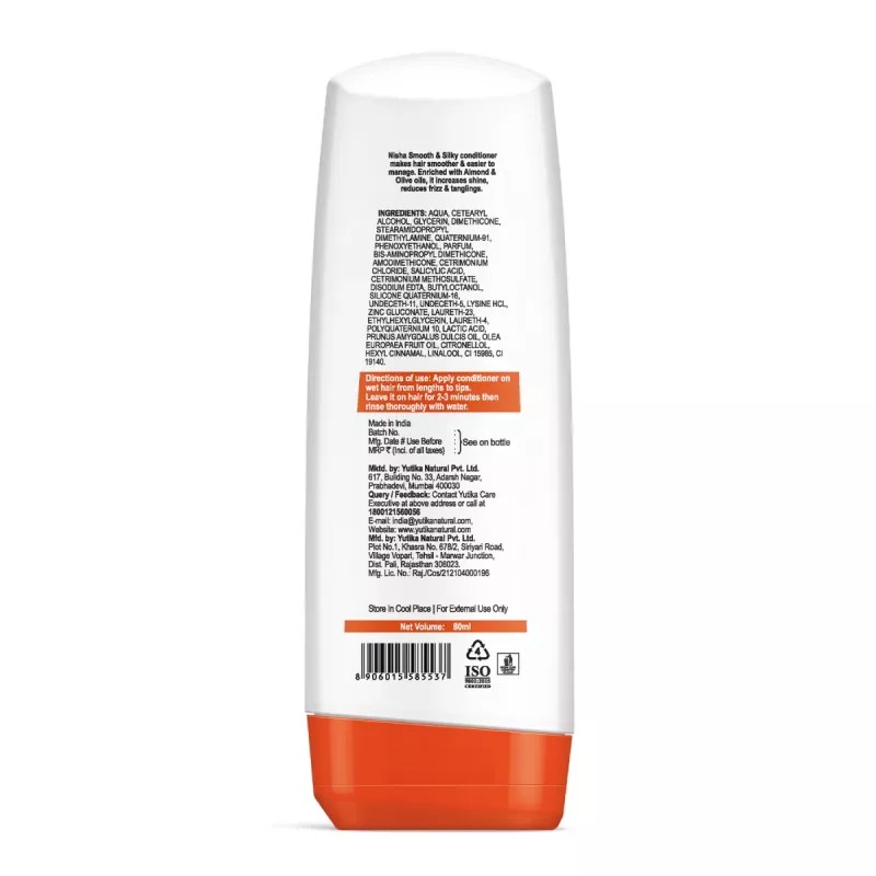 Nisha Almond & Olive Actives Conditioner (Bottle) (80ml, Pack of 3)