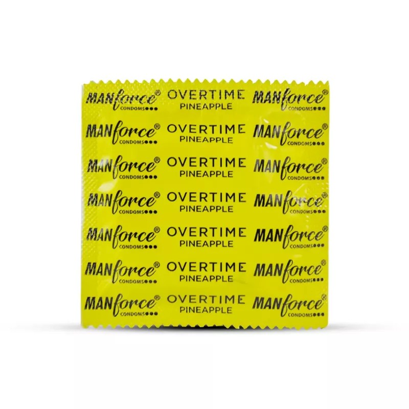 Mankind Pharma Manforce Condoms Overtime Pineapple (3pcs)