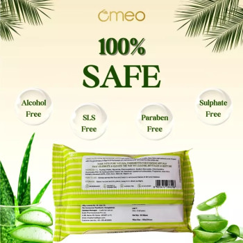 Omeo Aloe Vera Refreshing Wipes (15cmX20cm) (25pcs)