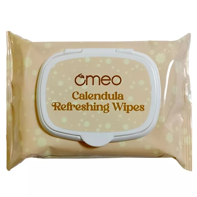 Omeo Calendula Refreshing Wipes (15cmX20cm) (25pcs, Pack of 2)