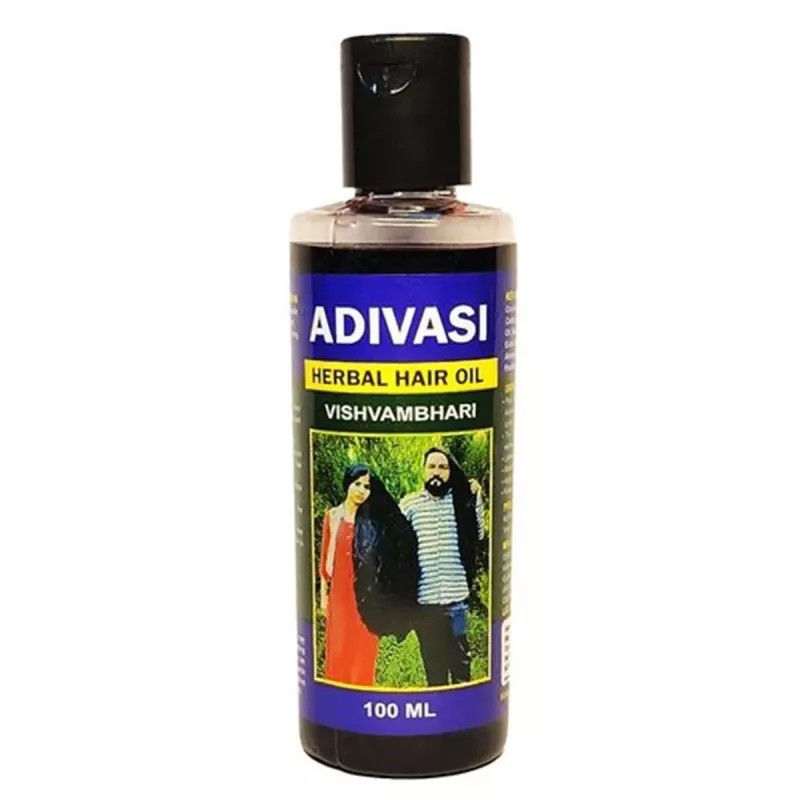 Adivasi Herbal Hair Oil & Herbal Shampoo (Each 100ml) (1Pack, Pack of 2)