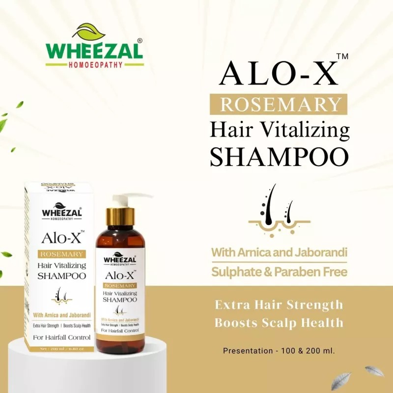 Wheezal Alo-X Hair Vitalizing Shampoo (100ml)
