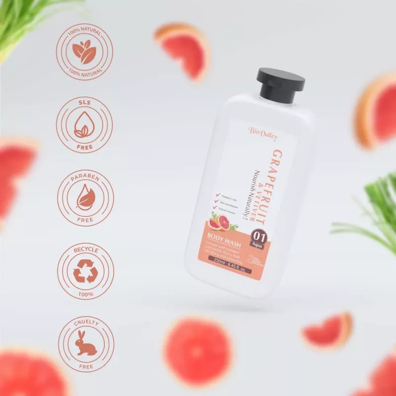 Bio Valley Grapefruit & Vetiver Body Wash (250ml)