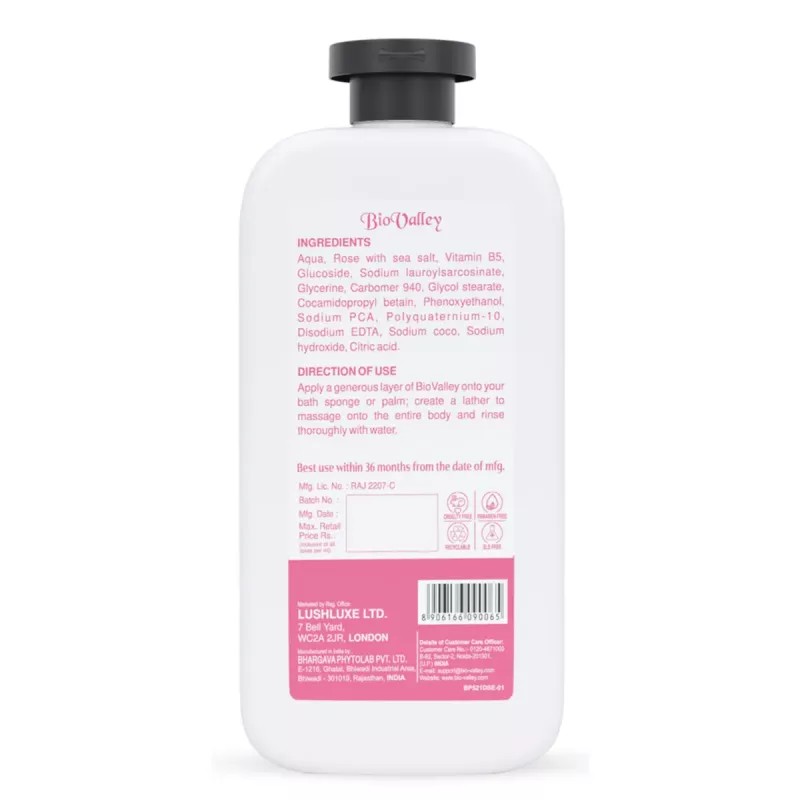 Bio Valley Rose With Sea Salt Body Wash (250ml)