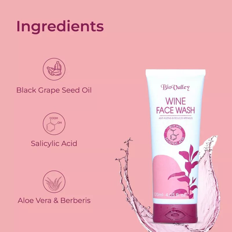 Bio Valley Wine Face Wash (120ml)