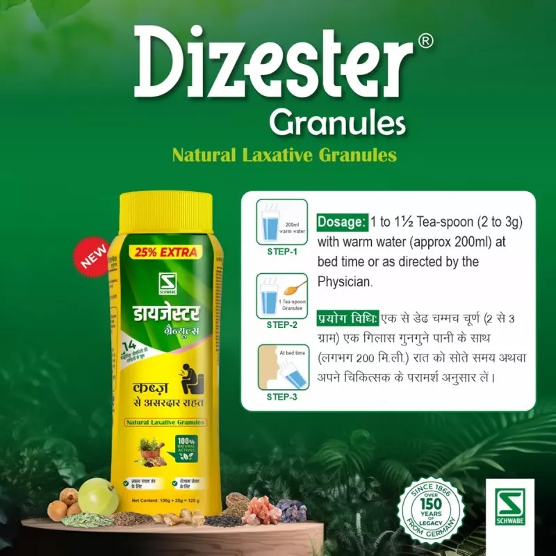 Willmar Schwabe India Dizester Granules (125g)