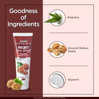 Multani Naturals Walnut Face Scrub (125ml)