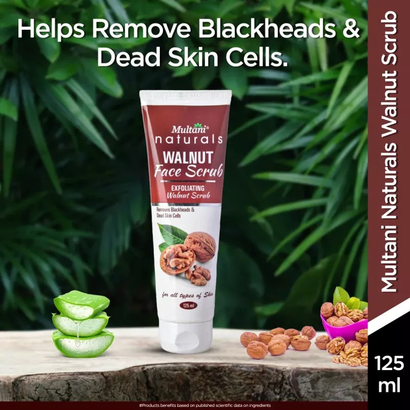 Multani Naturals Walnut Face Scrub (125ml)