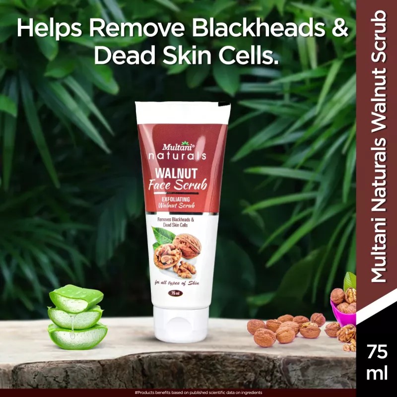 Multani Naturals Walnut Face Scrub (75ml)