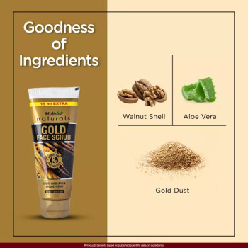 Multani Naturals Gold Face Scrub (15ml Extra) (50ml)