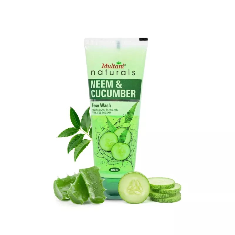 Multani Naturals Neem & Cucumber Face Wash (150ml)