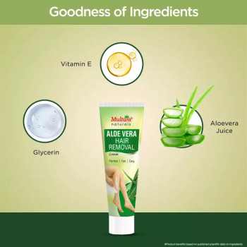 Multani Naturals Aloe Vera Hair Removal Cream (60ml)
