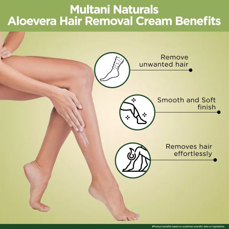 Multani Naturals Aloe Vera Hair Removal Cream (60ml)