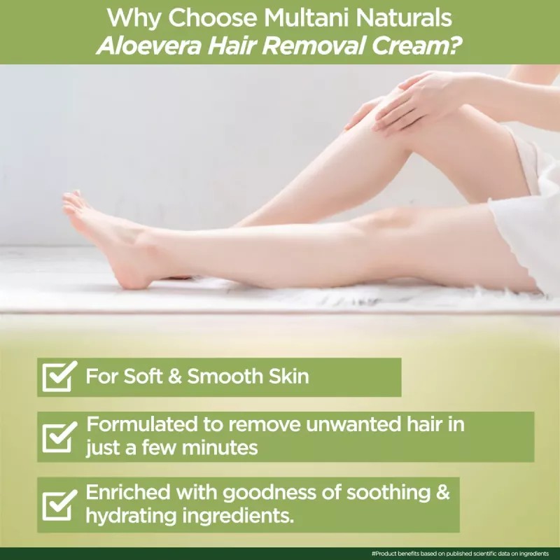 Multani Naturals Aloe Vera Hair Removal Cream (60ml)