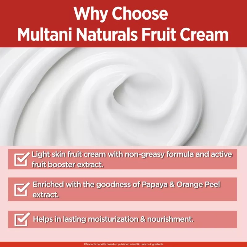 Multani Naturals Fruit Skin Cream (500ml)