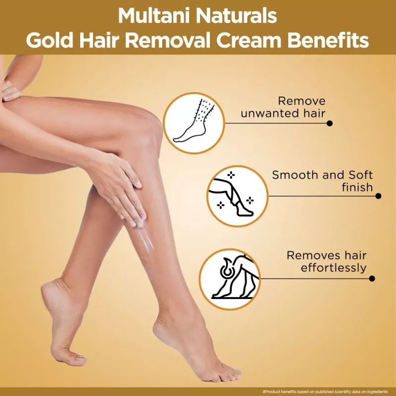 Multani Naturals Gold Hair Removal Cream (30ml)