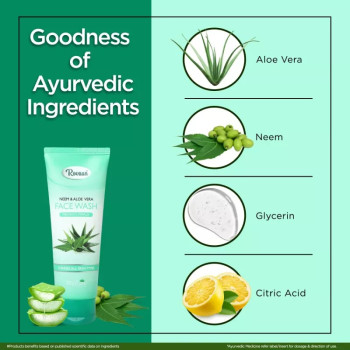 Multani Rovaan Neem & Aloe Vera Face Wash (100ml)