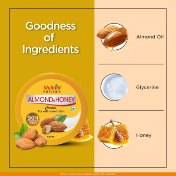 Multani Naturals Almond & Honey Cream (100ml)