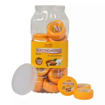 Multani Naturals Almond & Honey Cream Jar Pack (Each Cream 15ml) (24pcs)
