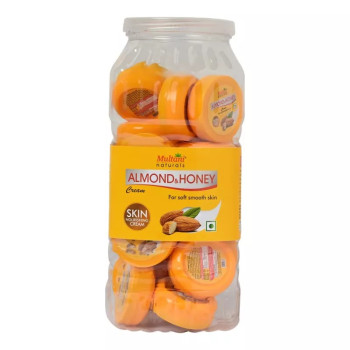 Multani Naturals Almond & Honey Cream Jar Pack (Each Cream 15ml) (24pcs)