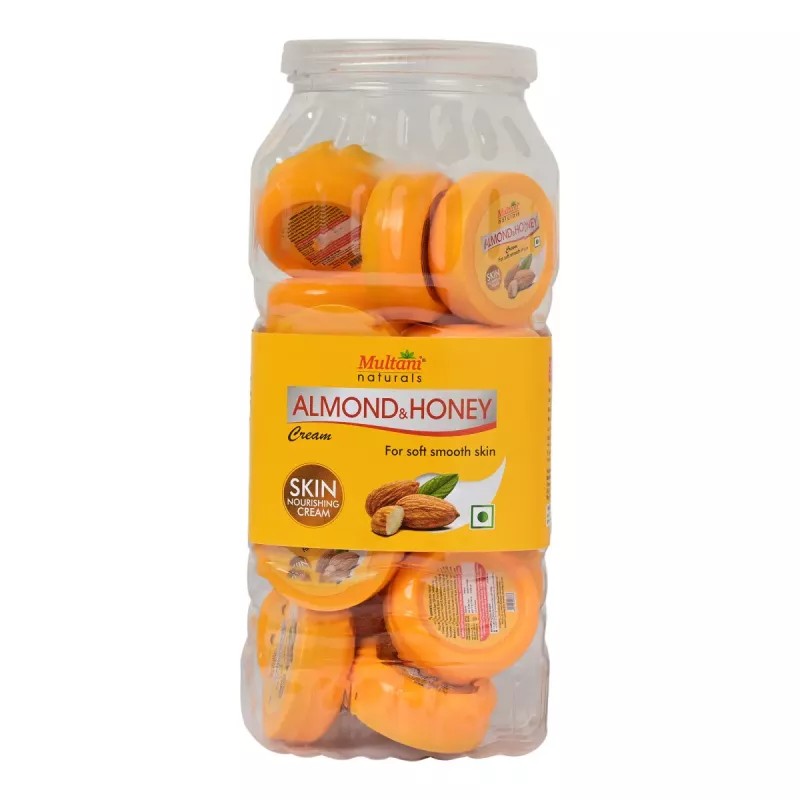 Multani Naturals Almond & Honey Cream Jar Pack (Each Cream 15ml) (24pcs)