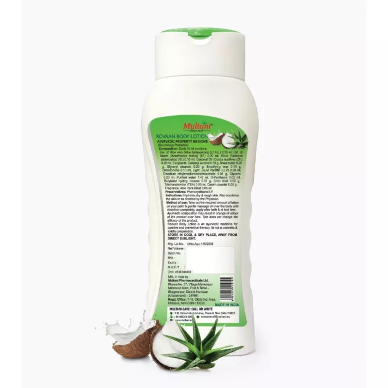 Multani Rovaan Coconut & Aloevera Body Lotion (200ml)