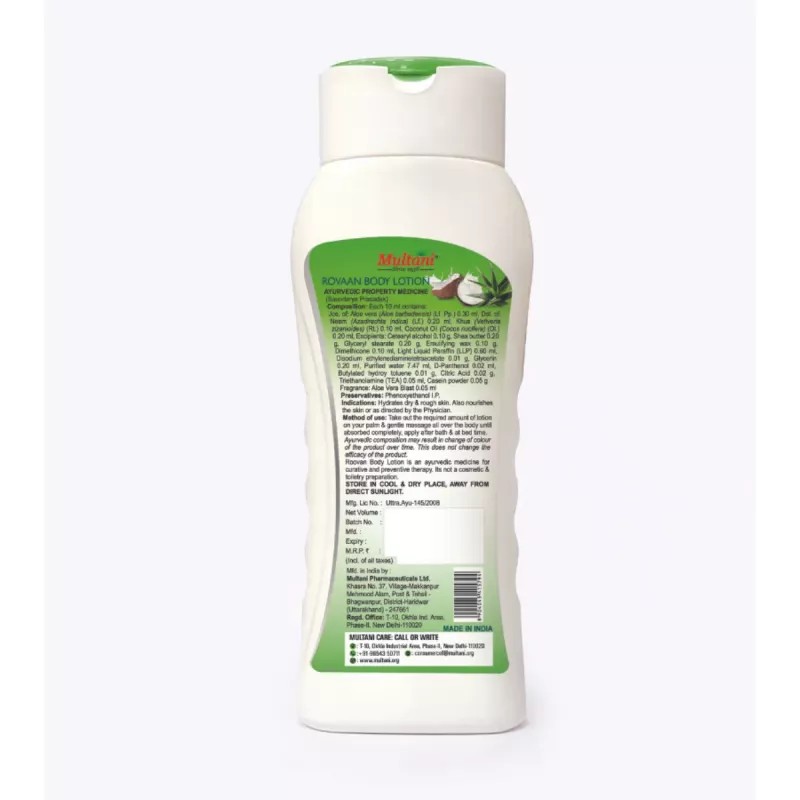 Multani Rovaan Coconut & Aloevera Body Lotion (200ml)