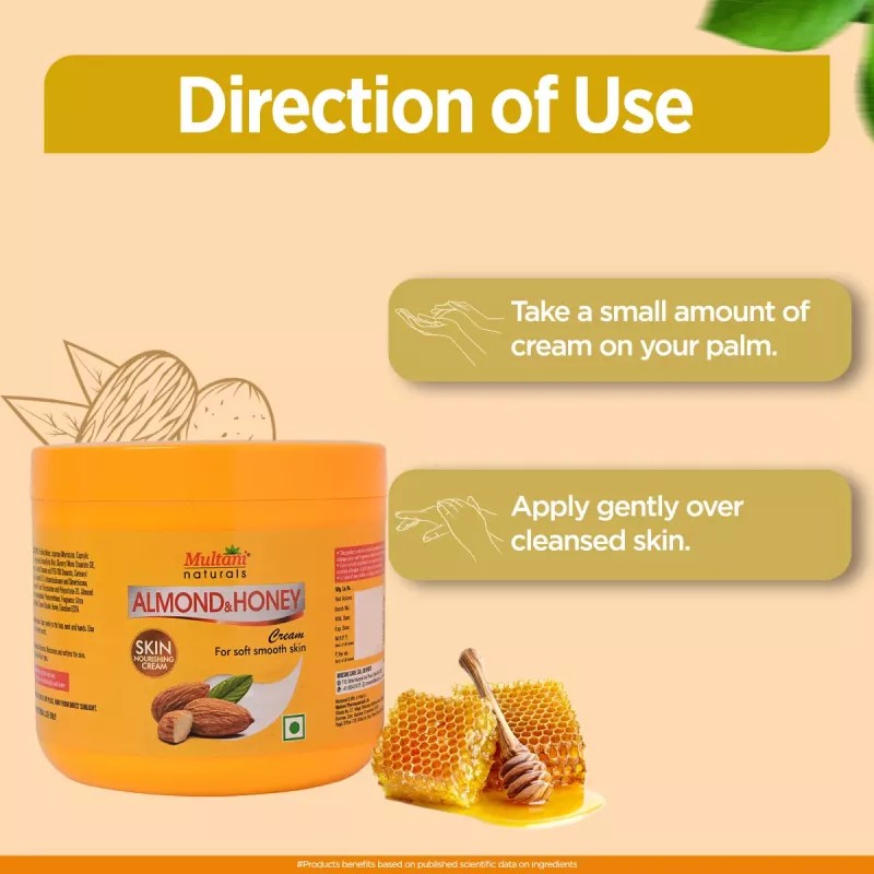 Multani Naturals Almond & Honey Cream (750ml)