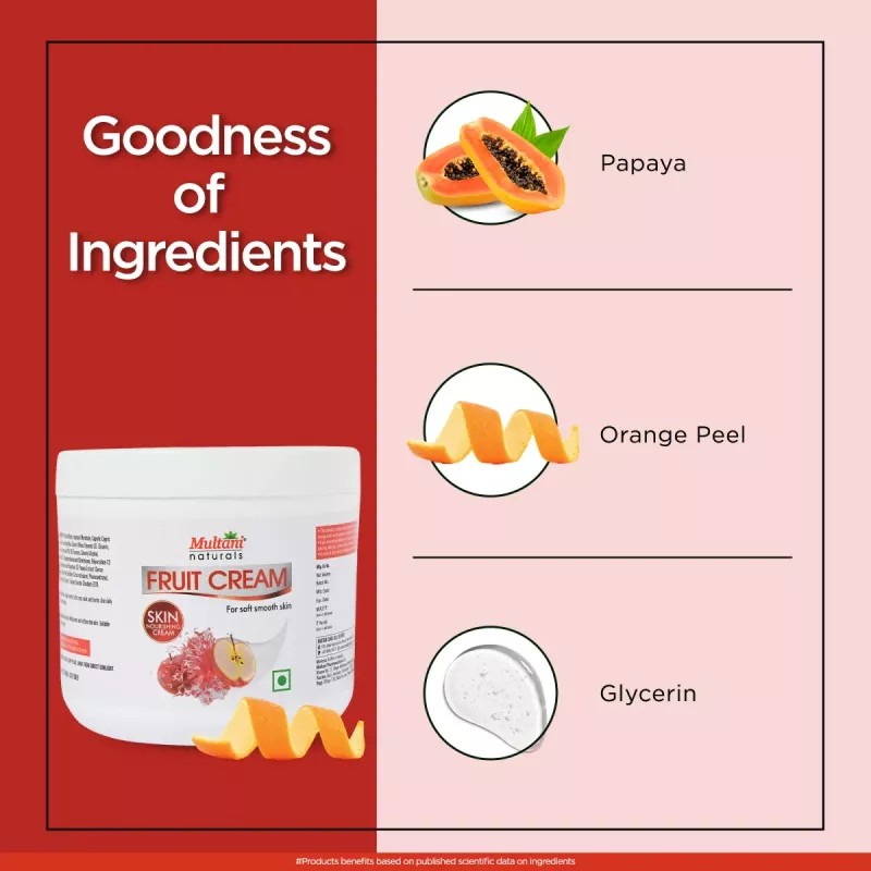 Multani Naturals Fruit Skin Cream (750ml)