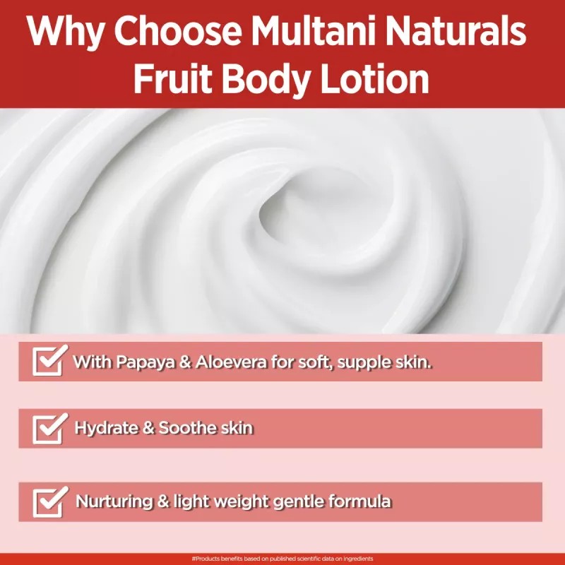 Multani Naturals Fruit Body Lotion (Buy 1 Get 1 Free) (100ml)