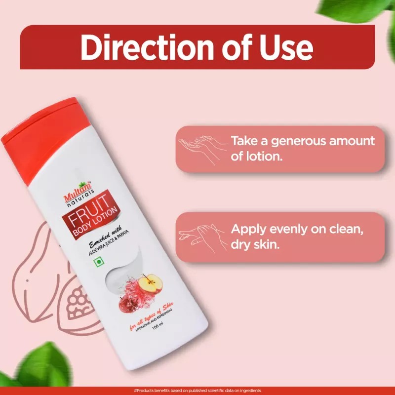 Multani Naturals Fruit Body Lotion (Buy 1 Get 1 Free) (100ml)