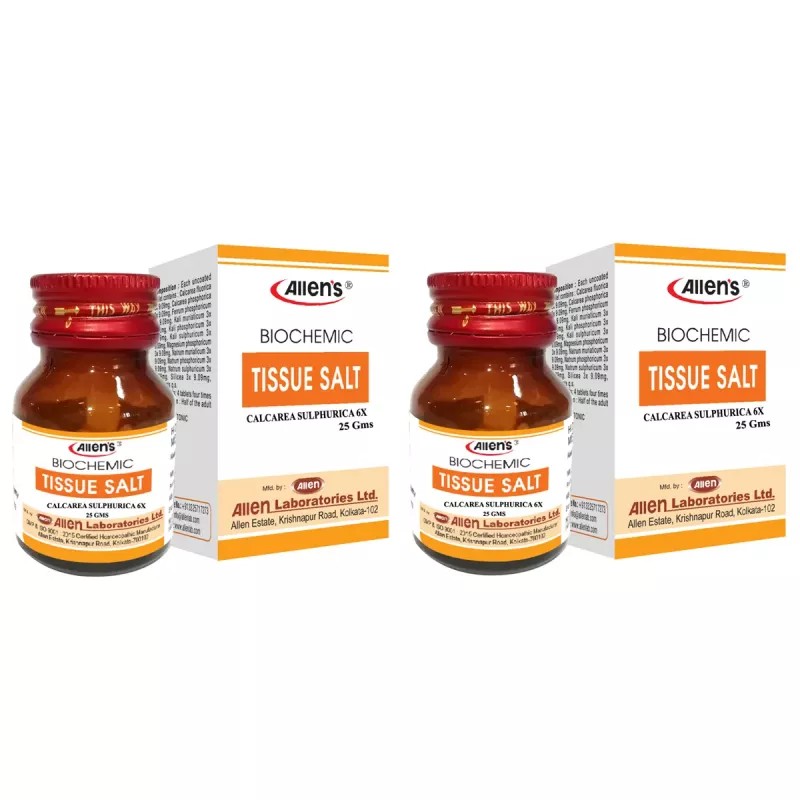Allens Calcarea Sulphurica 6x (25g, Pack of 2)