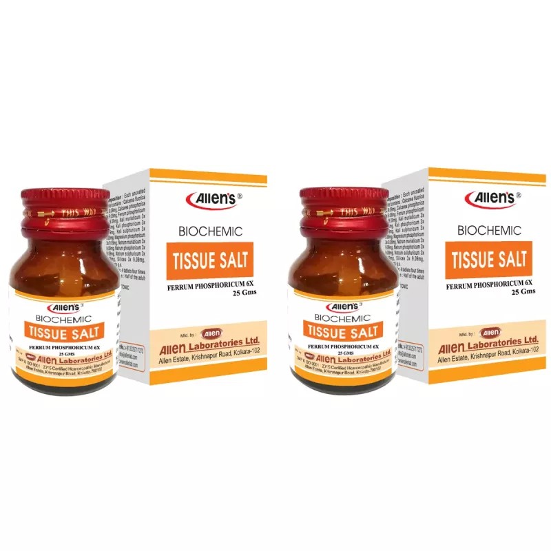 Allens Ferrum Phosphoricum 6x (25g, Pack of 2)
