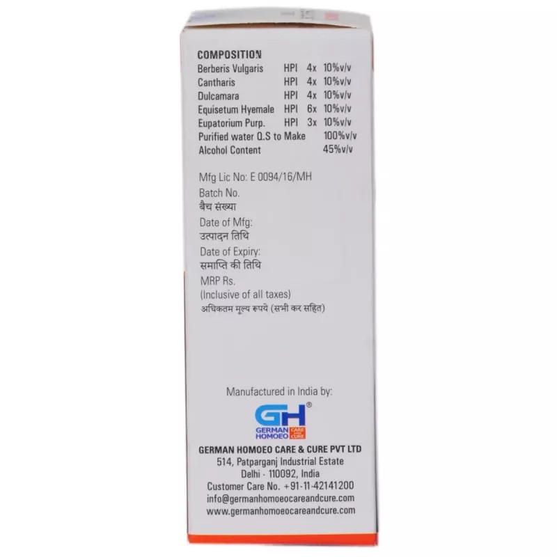 German Homeo Care & Cure Kidney & Bladder Drops 516 (30ml)