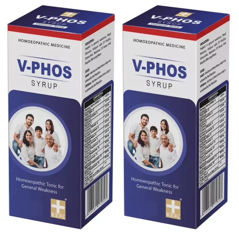 REPL V-Phos Syrup (200ml, Pack of 2)
