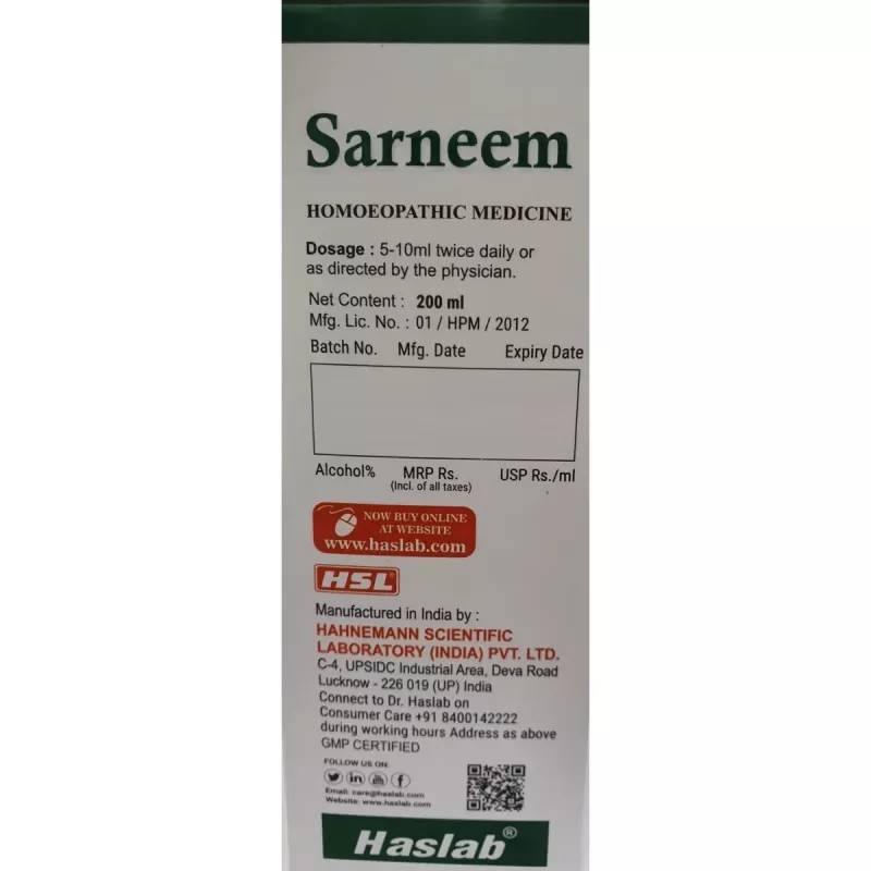 Haslab Sarneem Syrup (200ml)