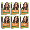 Nisha Creme Hair Color 3.5 Chocolate Brown (Colorant 20g + Developer 20ml) (1Pack, Pack of 6)