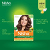 Nisha Creme Hair Color 3.5 Chocolate Brown (Colorant 20g + Developer 20ml) (1Pack, Pack of 6)