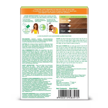 Nisha Creme Hair Color 7.53 Chocolate Blonde (Colorant 20g + Developer 20ml) (1Pack, Pack of 6)