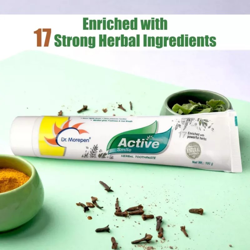 Dr Morepen Active Smile Herbal Toothpaste (100g)