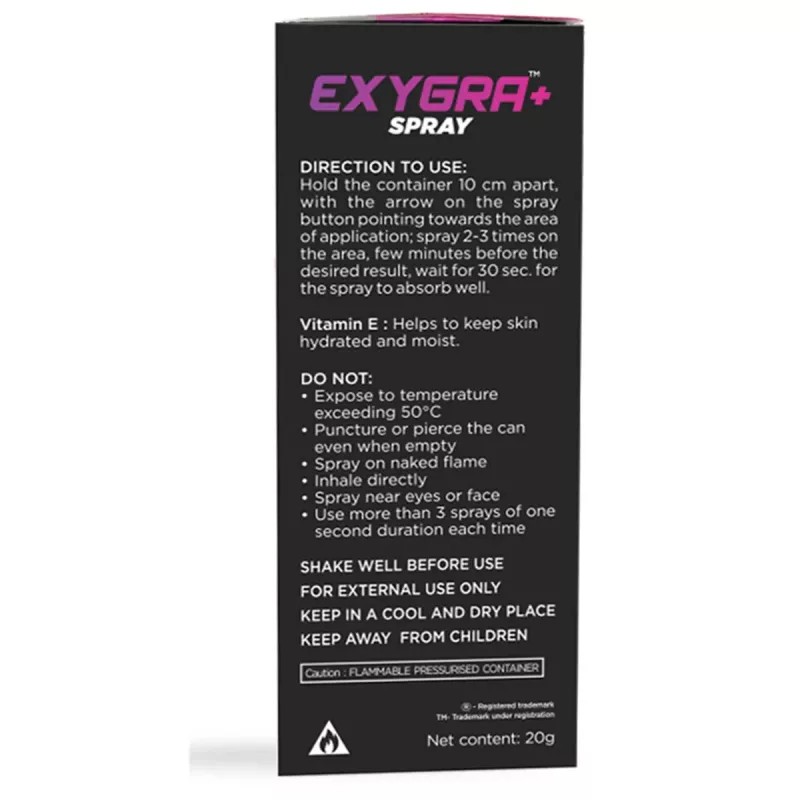 Dr Morepen Exygra+ Delay Stamina Booster Spray For Men (20g, Pack of 10)