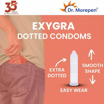 Dr Morepen Exygra Strawberry Flavoured Condoms (3pcs)
