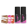Dr Morepen Exygra Condom Dotted + Exygra+ Delay Spray (Chocolate, Strawberry And Bubblegum Condom Each 3Pcs + Spray 20Gm Pack Of 2) (1Pack)