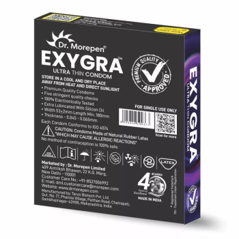 Dr Morepen Exygra Cotton Candy Ultrathin Condom (3pcs)