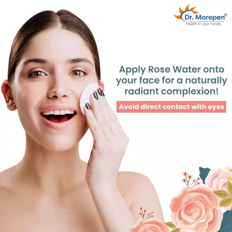 Dr Morepen Rose Water Pure & Natural For Face (120ml, Pack of 2)