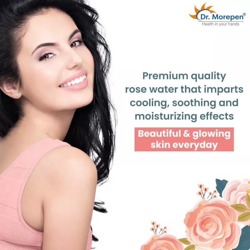 Dr Morepen Rose Water Pure & Natural For Face (120ml, Pack of 2)